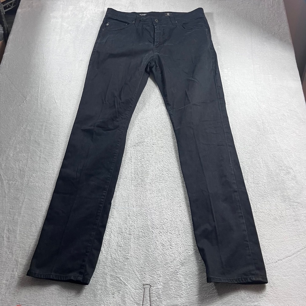 AG Adriano Goldschmied The Everett Slim Straight Pants Black 34x34
